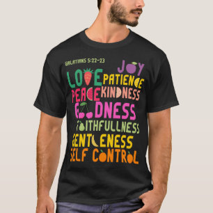 Camiseta Fruta del retruécano cristiano de la biblia del