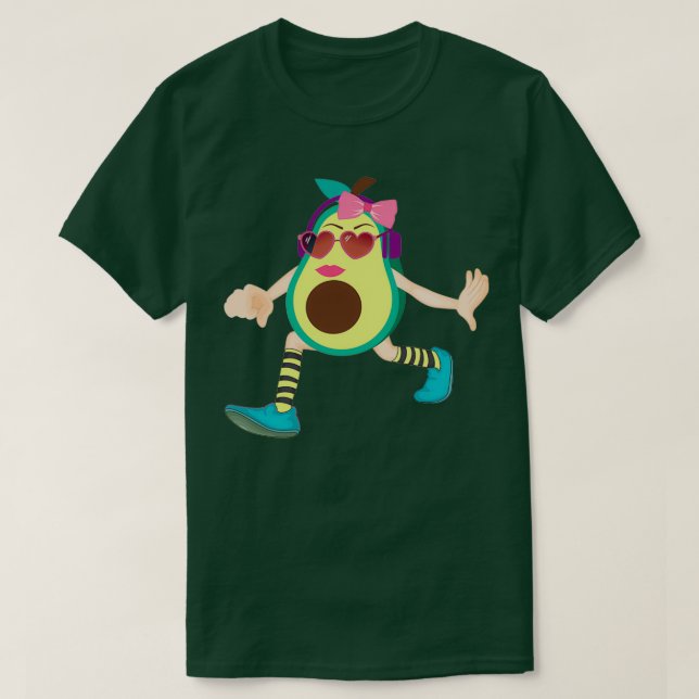 Camiseta Fruta divertida aguacate plush 2 (Diseño del anverso)