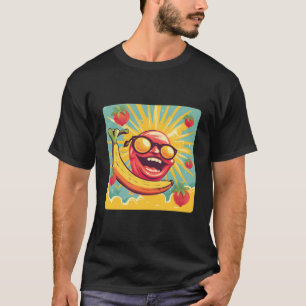 Camiseta Fruta divertida bananera que brilla en la Hallowee