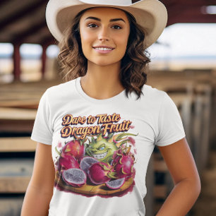 Camiseta Fruta Dragónica Vibrante Con Fruta Dragónica Fresc