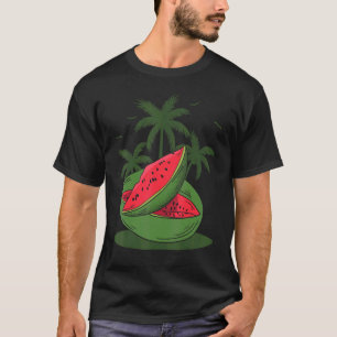 Camiseta Fruta exótica Tropical Verano Vibes Palmeras Agua