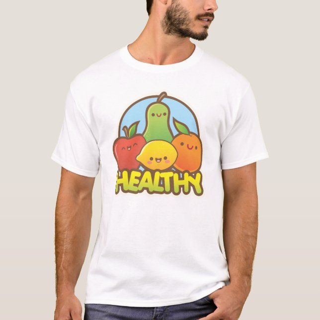 Camiseta Fruta linda sana (Anverso)