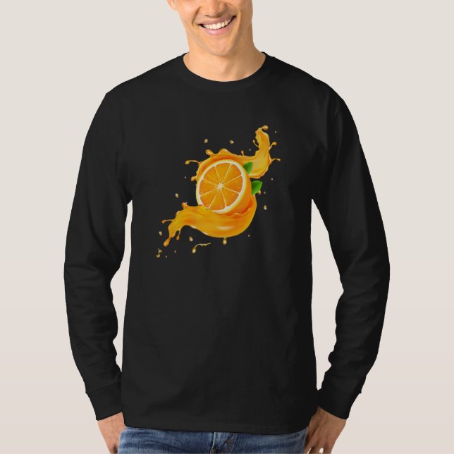 Camiseta Fruta naranja 1 (Anverso)