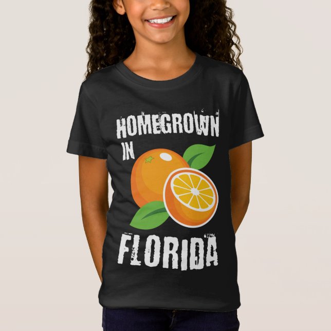 Camiseta Fruta Naranja casera en Florida (Anverso)