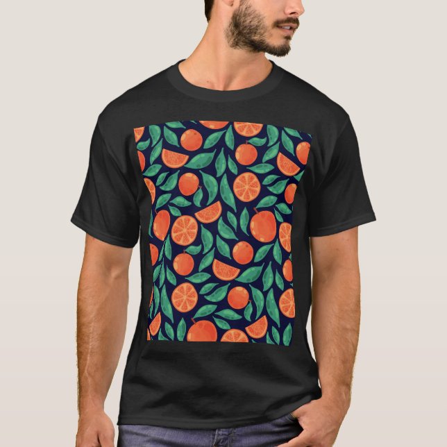Camiseta Fruta naranja: inmaculada inmaculada (Anverso)