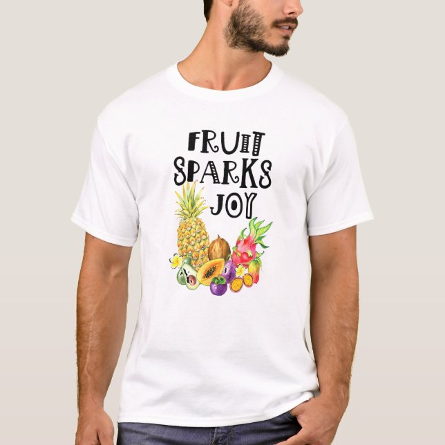 Camiseta Fruta Provoca Alegría Por Plantas De Frutas Entera (Anverso)