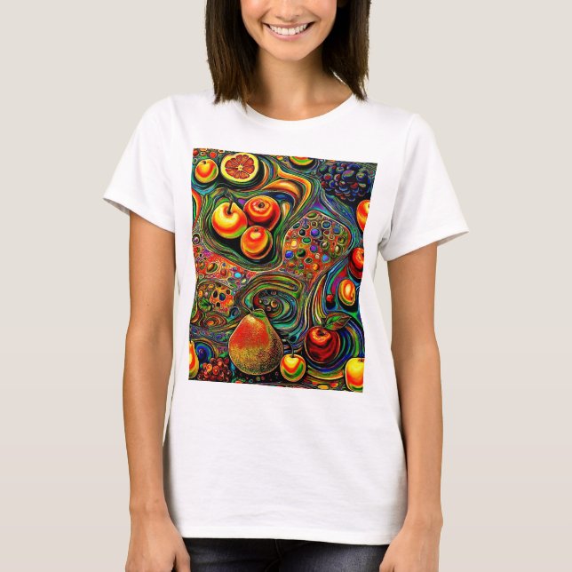 Camiseta Fruta psicodélica 1 (Anverso)
