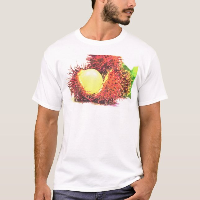 Camiseta "Fruta Rambutan" Foto Cute. ¡Hazte con una en Zazz (Anverso)