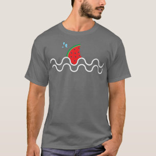 Camiseta Fruta tropical de la sandía de Kawaii para mujeres