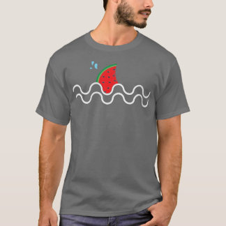 Camiseta Fruta tropical de la sandía de Kawaii para mujeres