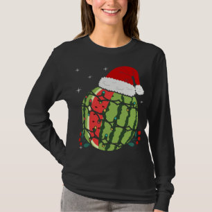 Camiseta Fruta tropical Santa Hat Watermelon Hawaii Christm