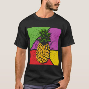 Camiseta Fruta veraniega Exótica Piña Lover Pop Art Pineap