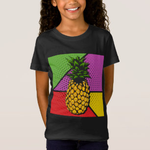 Camiseta Fruta veraniega Exótica Piña Lover Pop Art Pineap