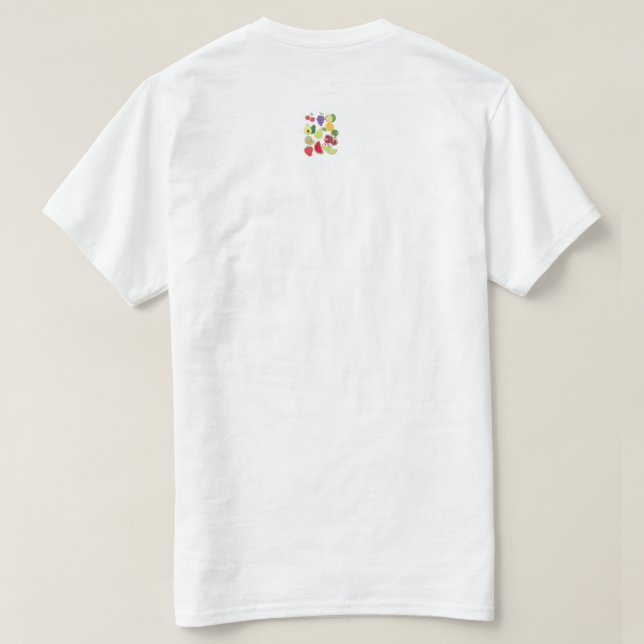 Camiseta Frutas (Reverso del diseño)