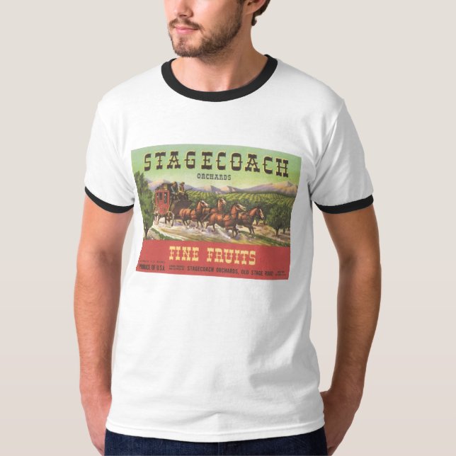 Camiseta Frutas anaranjadas Oregon de la multa de la (Anverso)