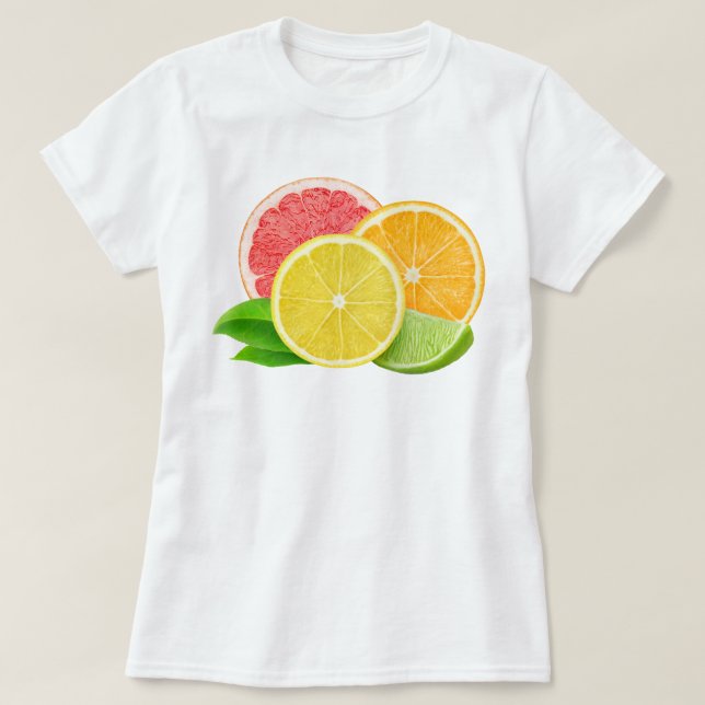 Camiseta Frutas cítricas (Diseño del anverso)