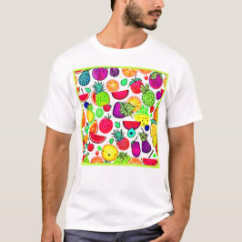 Camiseta Frutas coloridas Artista de huertos