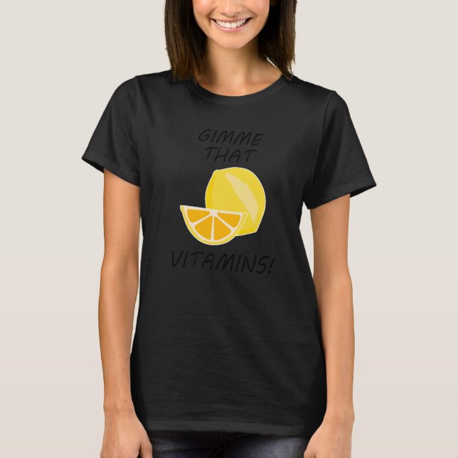 Camiseta Frutas de cítricos Vitaminas Frutas de Lemonade (Anverso)