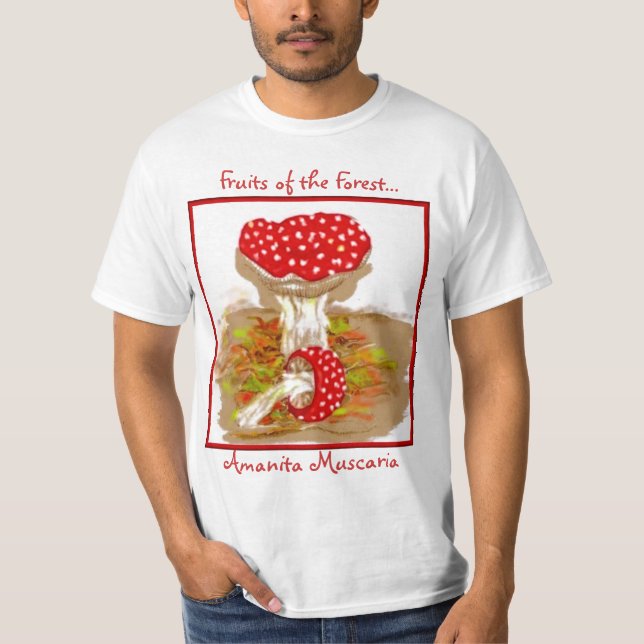 Camiseta Frutas de la amanita Muscaria del bosque (Anverso)