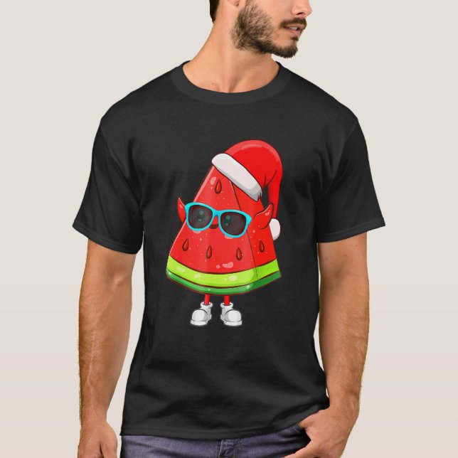 Camiseta Frutas De La Melón De Agua Cuta Para Hombres Chica (Anverso)