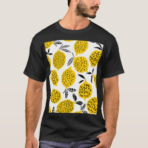 Camiseta Frutas de limón: diseño inmaculado vintage.