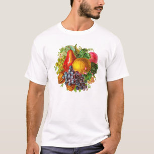 Camiseta Frutas del vintage y pintura Nuts