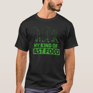 Camiseta Frutas Divertidas Mi Tipo De Comida Rápida Vegana