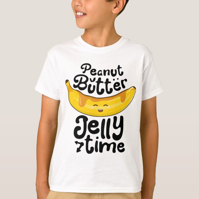 Camiseta Frutas dulces divertidas con la mantequilla de man (Anverso)