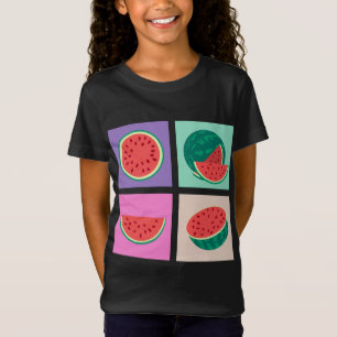 Camiseta Frutas exóticas Pop Art Verano Tropical Agua de va
