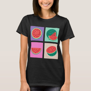 Camiseta Frutas exóticas Pop Art Verano Tropical Agua de va