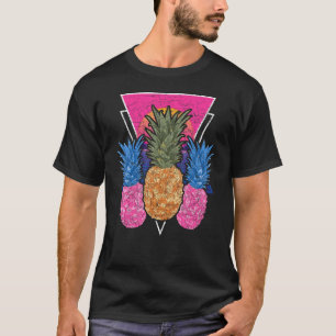 Camiseta Frutas exóticas Synthwave Pineapple Vaporwave Trop