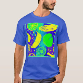 Camiseta Frutas expresivas Neon Color Pattern Art