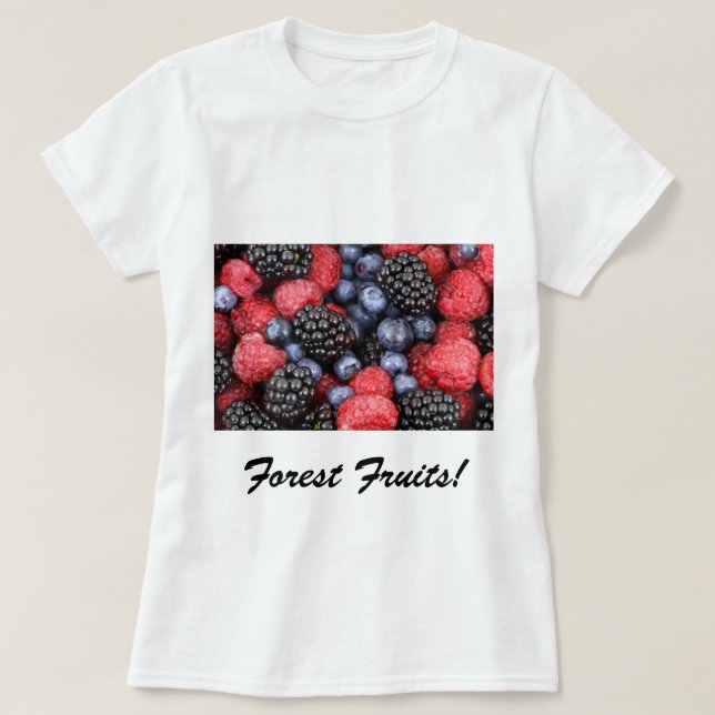 Camiseta Frutas forestales (Diseño del anverso)