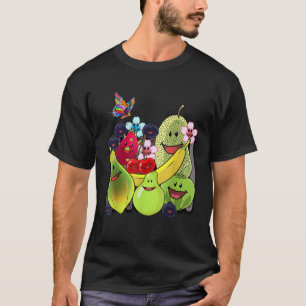 Camiseta Frutas Fruta Fruta Sur Flores De Verano Pero