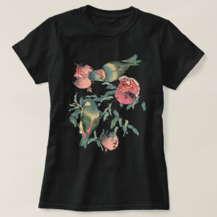 Camiseta Frutas granadas y aves amorosas