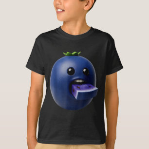 Camiseta Frutas Niche Divertido Arándano Meme Deterioro Cer