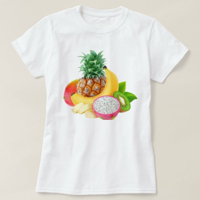 Camiseta Frutas tropicales (Diseño del anverso)