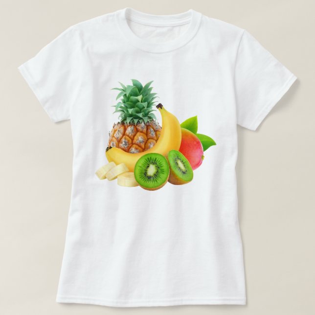 Camiseta Frutas tropicales (Diseño del anverso)