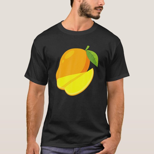 Camiseta Frutas Tropicales De Mango Amarillo Para El Vegeta (Anverso)