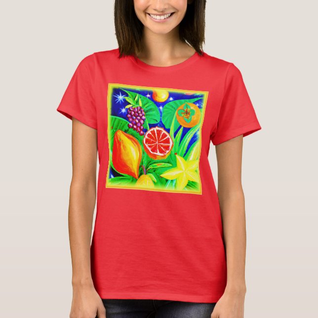 Camiseta Frutas tropicales en el cielo. ¡Hazte con una en Z (Anverso)