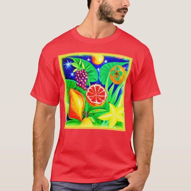 Camiseta Frutas tropicales en el cielo. ¡Hazte con una en Z (Anverso)