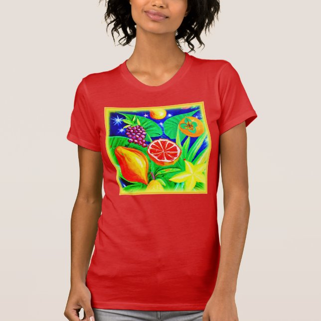 Camiseta Frutas tropicales en el cielo. ¡Hazte con una en Z (Anverso)