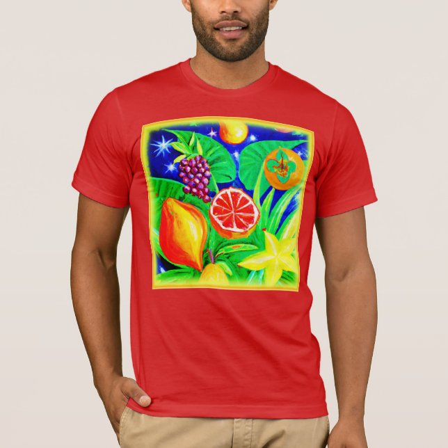 Camiseta Frutas tropicales en el cielo. ¡Hazte con una en Z (Anverso)