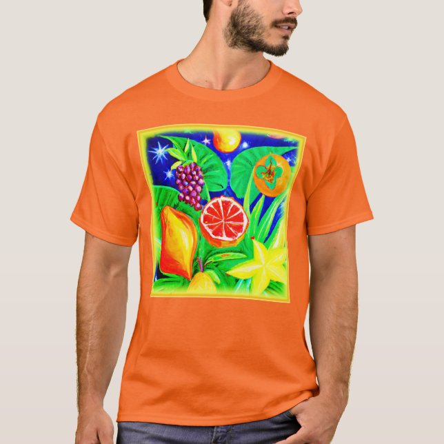 Camiseta Frutas tropicales en el cielo. ¡Hazte con una en Z (Anverso)
