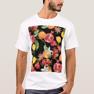 Camiseta Frutas tropicales: fondo exótico sin foco