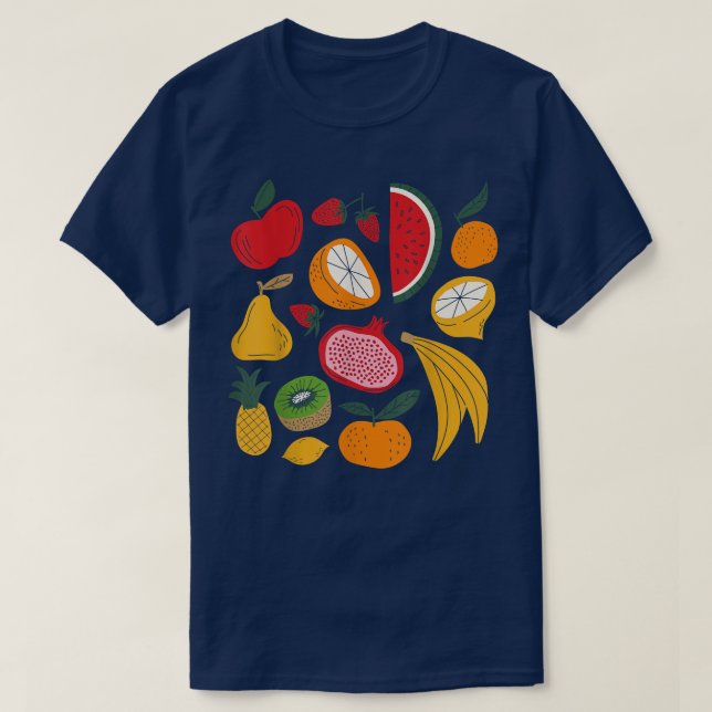 Camiseta Frutas tropicales Lover Vegetarian Saludable 141 (Diseño del anverso)