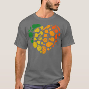 Camiseta Frutas vegetarianas coloridas