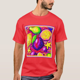 Camiseta Frutas y estrellas vibrantes. ¡Hazte con una en Za
