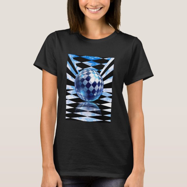 Camiseta Frutiger Aero Aesthetic Tech Checkroom Orb Sk (Anverso)
