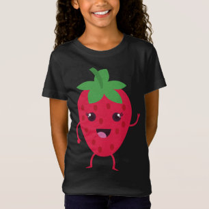 Camiseta Fruto amante Fresa Kawaii Anime Aesth japonés